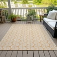 thumbnail image 6 of Addison Rugs Chantille Indoor/Outdoor Transitional Swirls Peach Washable Rectangle Rug, 5' x 7'6", 6 of 6