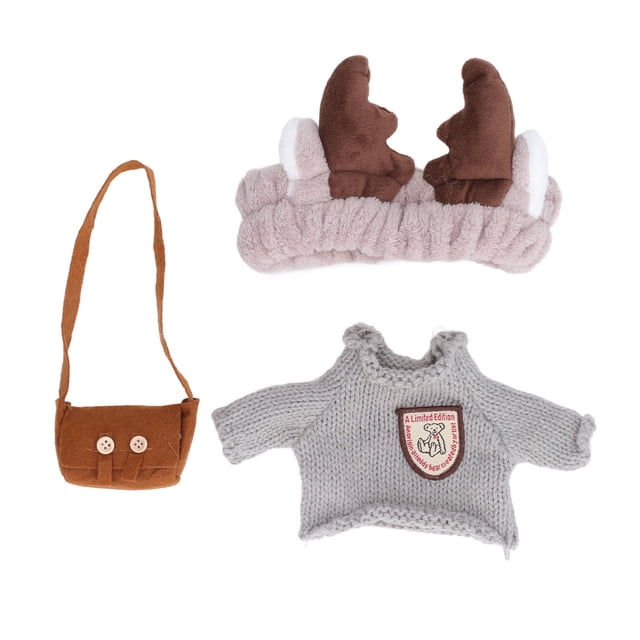 Ropa de animales de peluche, conjunto de 3 piezas, pato, pato de peluche, ropa de juguete, ropa de pato de peluche, rendimiento confiable Jadeshay A