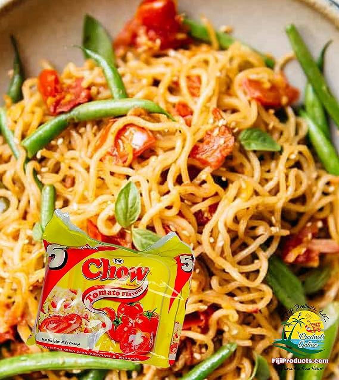 fmf Chow - 2 Minute Instant Noodles, Tomato Flavor (4 Pack of 5 x 85g) HALAL So Tasty! FijiProducts.com