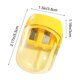 thumbnail image 3 of Twin Hole Pencil Sharpener Manual Pencil Sharpeners With Lid Portable Plastic Pencil Planer For Kids School Stationery Supplies, 3 of 6