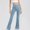 Blue, variant on Mwjwdo Yoga Pants Women High Waisted Wide Leg Tummy Control Pants Bell Bottom Leggings Stretchy Workout Gym Casual Yoga Pant White L