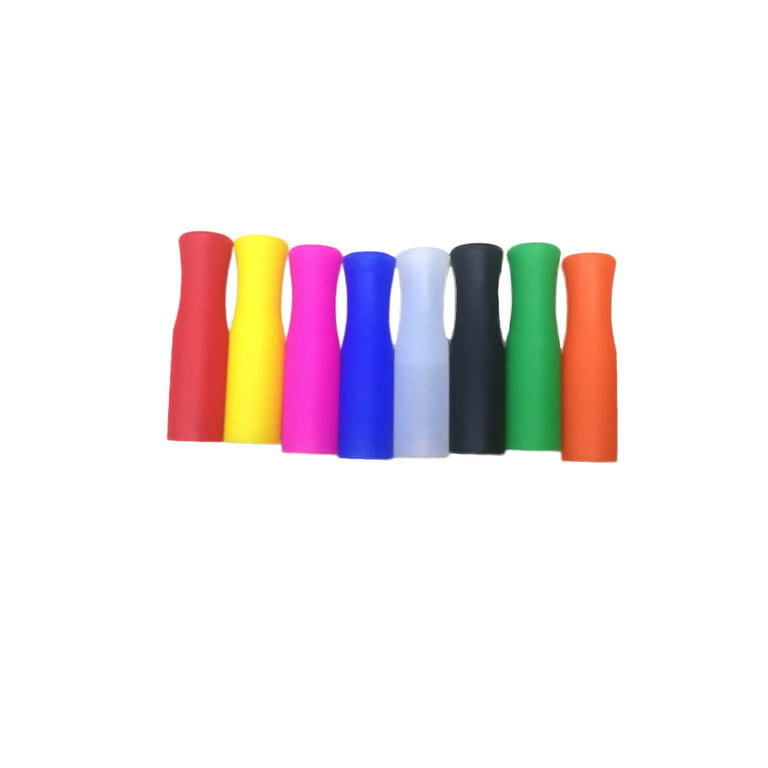 Food Grade Silicone Straw Tips - Reusable Covers For Stainless