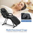 thumbnail image 3 of BarberPub Adjustable Massage Table with Headrest, Towel Hanger, 380 lbs Capacity—Ideal for Spa, Salon, Tattoo, or Facial Use, Black, 3 of 9