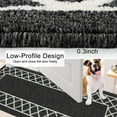 thumbnail image 5 of Yamaziot 2'x6' Runner Rug, Washable Kitchen Floor Runners Rugs for Hallway, Non Slip Entryway Mat Low Profile Inside Front Doormat, Laundry Room Rug, Black, 5 of 8