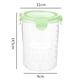 thumbnail image 2 of Flybaeast - Latas selladas de plástico para almacenamiento de alimentos, caja de cocina, recipiente transparente para alimentos, frasco para mantener la frescura (Z0805-1Verde), 2 of 2