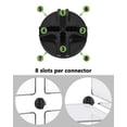 thumbnail image 5 of Conectores de plástico para bricolaje, parque infantil para animales pequeños y unidad de almacenamiento en forma de cubo, armario portátil en forma de cubo, zapatero en forma de cubo, 20 piezas, cone, 5 of 5