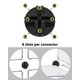 thumbnail image 5 of Conectores de plástico para bricolaje, parque infantil para animales pequeños y unidad de almacenamiento en forma de cubo, armario portátil en forma de cubo, zapatero en forma de cubo, 20 piezas, cone, 5 of 5