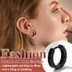thumbnail image 4 of Pendientes de aro pequeño Huggie Silvora de plata esterlina para hombres y mujeres 10mm, 4 of 8