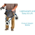 thumbnail image 2 of NOVA Medical Products Traveler 3-wheel walker, Blue, 2 of 9