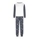 thumbnail image 4 of Moonsky Wicked Christmas Family Pajamas Matching Set Wicked Print Long Sleeve Tops and Plaid Pants Sleepwear Soft(S#Women), 4 of 5