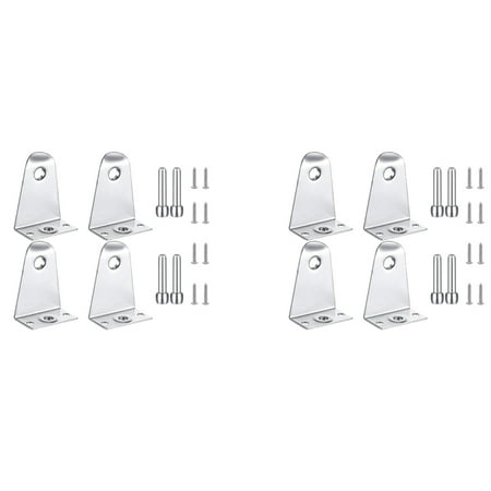 

8X Metal Hold Down Brackets and Pins Blind Brackets Blind Holder Replacements for Horizontal Blind Shades Window