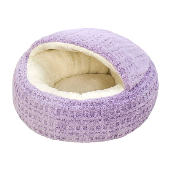 SHENGXINY Cat Bed Winter Thickened Semi Enclosed Warm Cozy Sleeping Nest with Strong Sense of Security for Cats