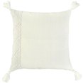 thumbnail image 1 of HomeRoots 403476 Ivory Accent Stitch Color Block Throw Pillow, 1 of 1