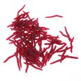 thumbnail image 4 of 100 unids/lote señuelo de pesca de plástico blando cebo gusano rojo biónico 4cm para pesca, 4 of 5