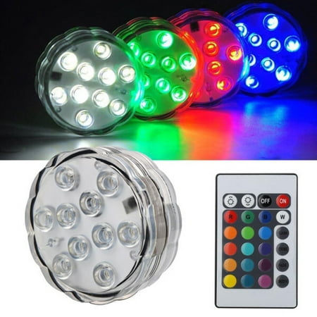 1  1 Submersible Remote Control RGB Light - 2 Pack (102SUBRGB)