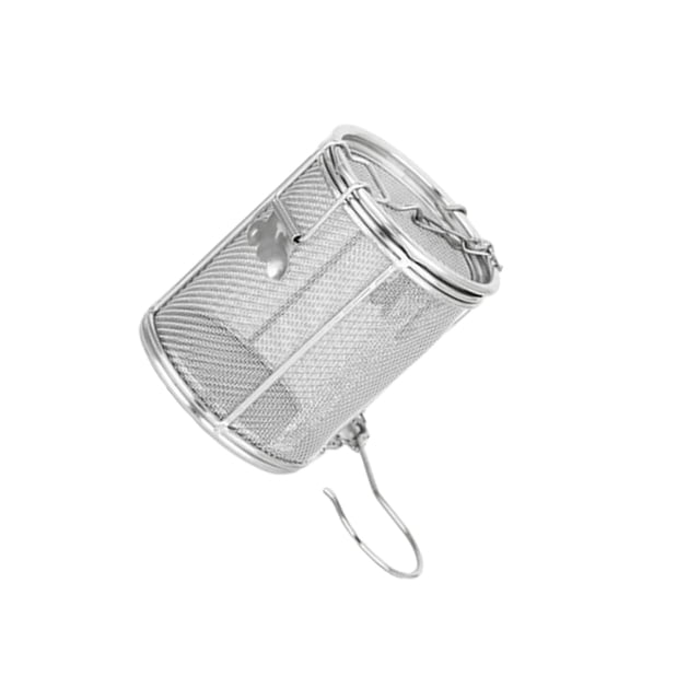 kurtrusly Tea Ball Infuser Herbs Coffee Spice Separation Filter Home Basket Silver 8x10cm