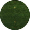 thumbnail image 1 of Ahgly Company Indoor Round Contemporary Dark Forest Green Area Rugs, 3' Round, 1 of 6