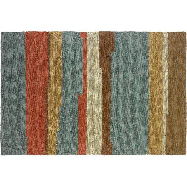 Homefires Rugs PP-HF037C Tapis à Rayures Tahitiennes - 3 x 5 Pi.