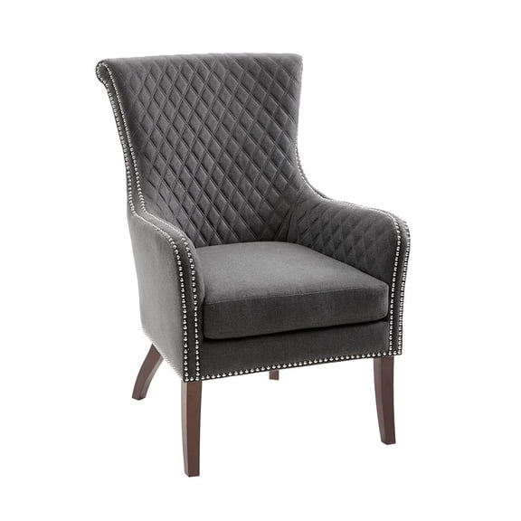 Gracie Mills Reynolds Quilted Back Accent Chair with High-density Foam - GRACE-8178