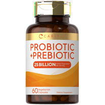Prebiotic & Probiotic | 25 Billion CFU | 60 Vegetarian Capsules | by Carlyle