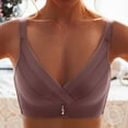 thumbnail image 4 of Cavosen Plus Size Bra Lace Wireless Bras Push Up Solid Stretch Bralettes Wide Straps Breathable Everyday Underwear, 4 of 9