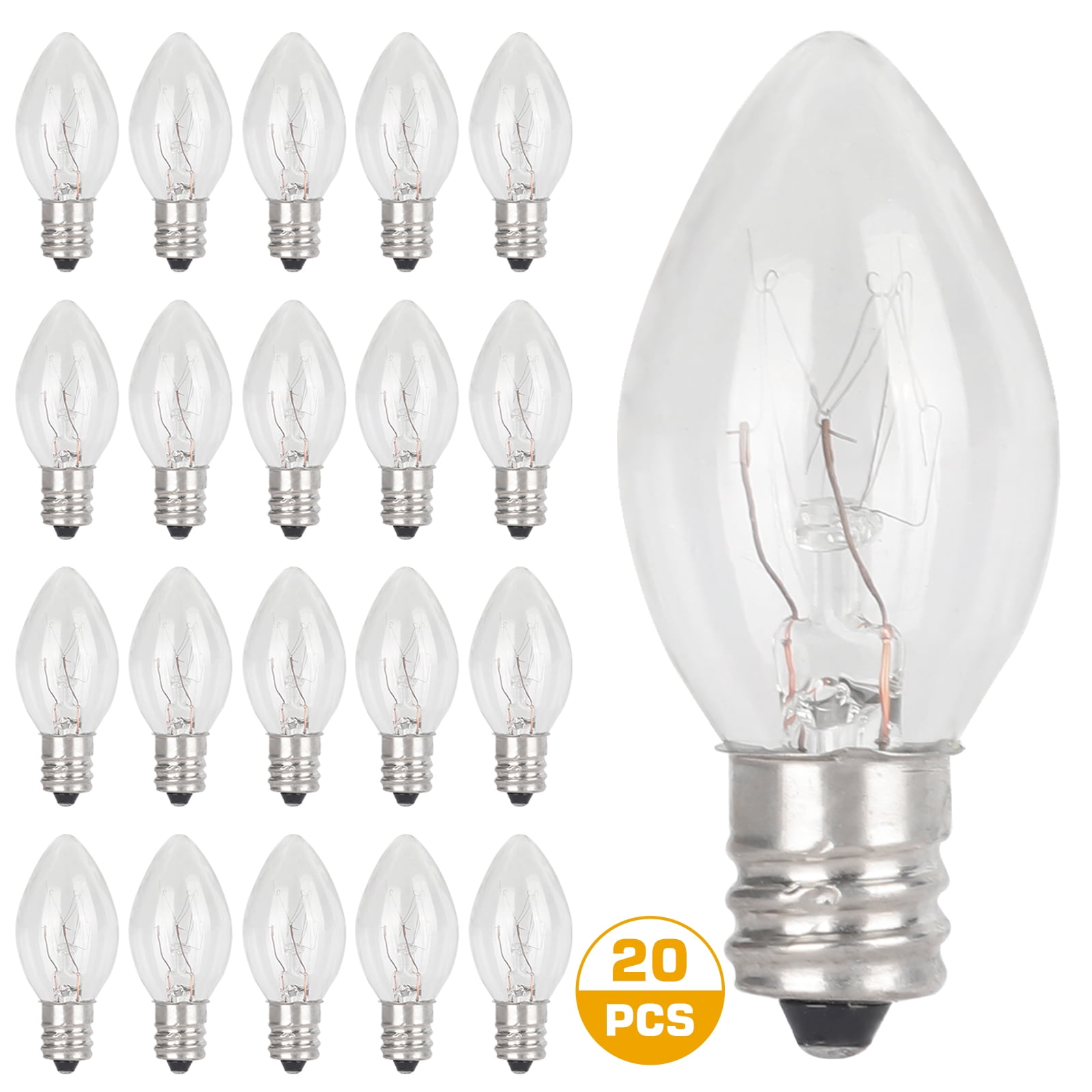 15w Light bulbs for Tart Wax Warmer Light Bulb Candelabra Base Incandescent E12 