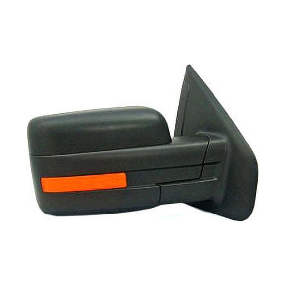 Right Passenger Side Power Mirror, Black Textured, Heated Glass, without Puddle Light, with Turn Signal - Compatible with 2009 - 2011 Ford F150 2010