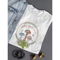 thumbnail image 3 of Stay Mushroom Groovy Shaped T-Shirt Women -Image by Shutterstock, Female XX-Large, 3 of 4
