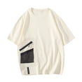 thumbnail image 1 of Chemises pour Hommes, T-shirt d'Été Imprimé à Col Rond à Manches Courtes pour Hommes, 1 of 5