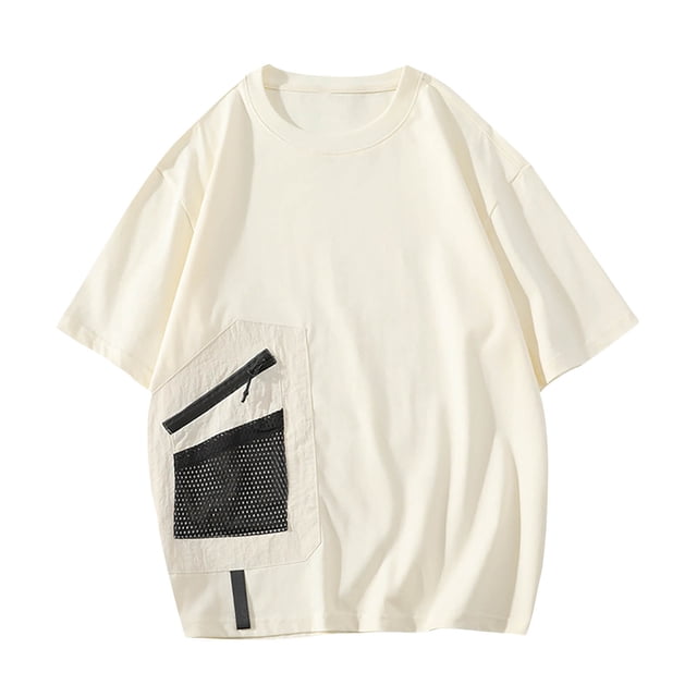 Chemises pour Hommes, T-shirt d'Été Imprimé à Col Rond à Manches Courtes pour Hommes