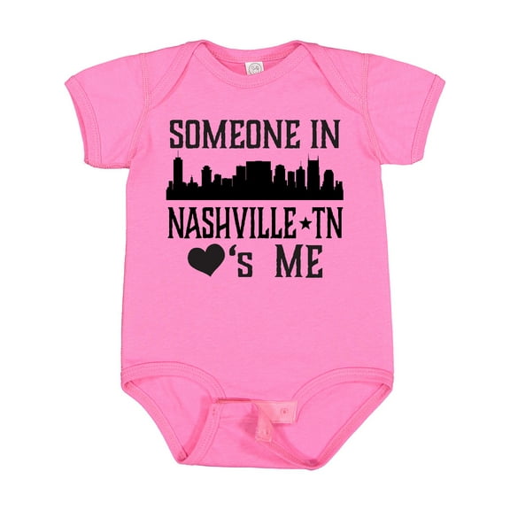 Inktastic Nashville Tennessee Someone Loves Me Skyline Boys or Girls Baby Bodysuit
