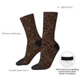 thumbnail image 4 of Vsdgher Autumn Brown Plants Crew Socks for Men & Women, Breathable Casual Athletic Ankle Socks, 4 of 6