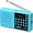 Blue, variant on Portable AM FM Radio with Bluetooth Speaker, USB/TF Playback MP3 Player with USB-C Fast Charging, Auto Scan Save, Rechargeable Battery for Home Outdoor Use BT 5.0 Radio (Black)