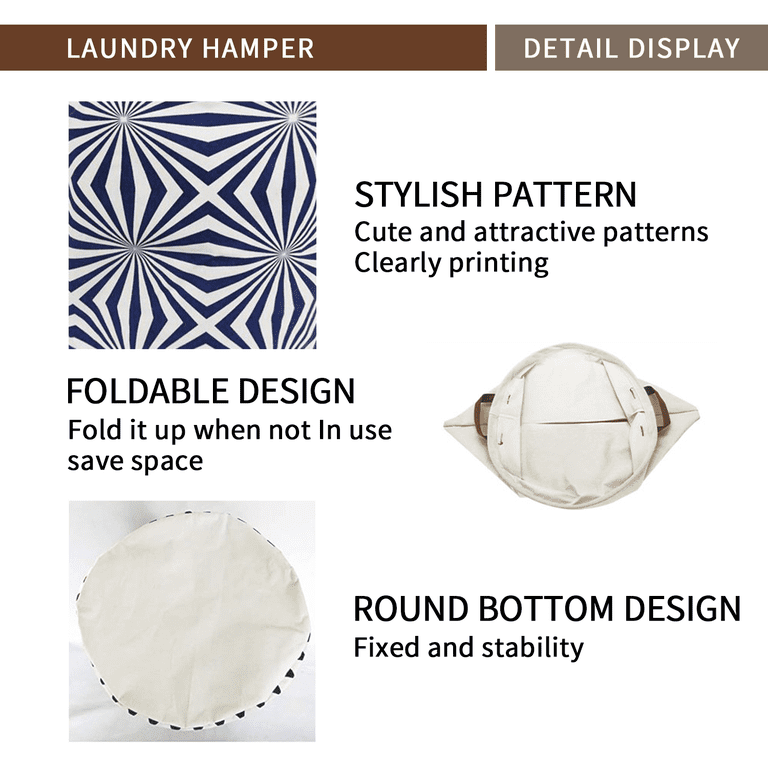 Collapsible Round Waterproof Laundry Basket photo 2