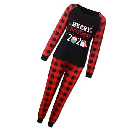 

Home Pajama Suit Long-sleeved Cartoon Printed Christmas Home Wear