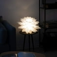 thumbnail image 4 of Lotus design puzzle lamp - DIY assembly lighting lampshade - Living room bedroom flower decoration light - Suspension or floor lamp - white, 4 of 5
