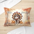 thumbnail image 3 of Happy Thanksgiving English Setter Turkey Costume Pumpkins Autumn Leaves Pillow Cushion Double Sided Dog Lover Throw Pillow - 130144, 3 of 4