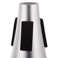 thumbnail image 2 of Trumpet Practice Mute Straight Trumpet Musical Instrument Mute Accessory Lightweight - Silver, 2 of 9
