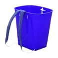 thumbnail image 2 of Cesta trasera para almacenar frutas, cubo de agua ligero con correas para los hombros para ir de compras, recoger setas, pescar al aire libre Azul, 2 of 8