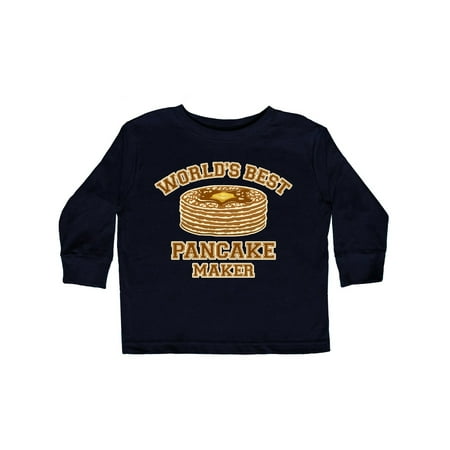 

Inktastic Best Pancake Maker Gift Toddler Boy or Toddler Girl Long Sleeve T-Shirt