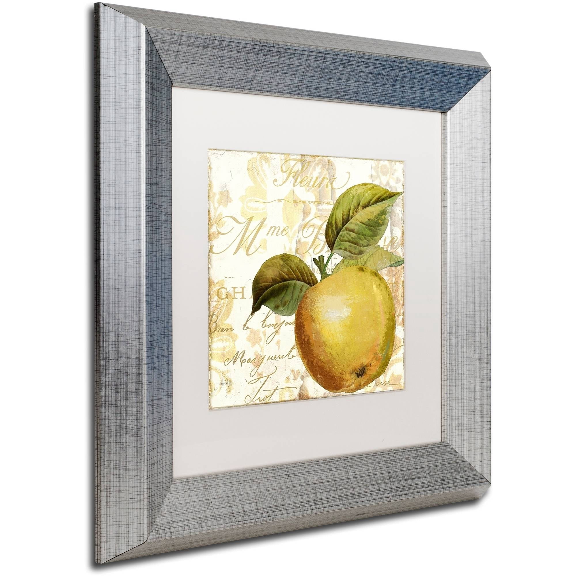Trademark Fine Art "Cafe d?Or I" Canvas Art by Color Bakery White Matte, Silver Frame