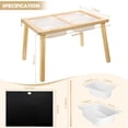 thumbnail image 3 of Sweet Time Kids Activity Table with Storage Bin, Pine Wood Montessori Toddler Sensory Table for Study and Play, 3 of 9