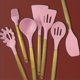 thumbnail image 3 of DEKAXID - Juego de 7 utensilios de cocina de silicona, antiadherentes, resistentes al calor y con mangos ergonómicos de madera: el regalo perfecto para los amantes de la cocina., 3 of 7