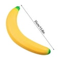 thumbnail image 2 of 14" Jumbo Squishy Banana - Giant Fruit Soft Novelty Toy for Adults - Tactile Stress Relief Squeeze Toy - Funny Easter Gag Gift & Coworker Birthday Present, 2 of 5