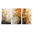 thumbnail image 2 of Designart "Reflecting Rusticity" Abstract Collages Wall Art Set Of 3 - Orange Collages Gallery Set For Office Decor, 2 of 7