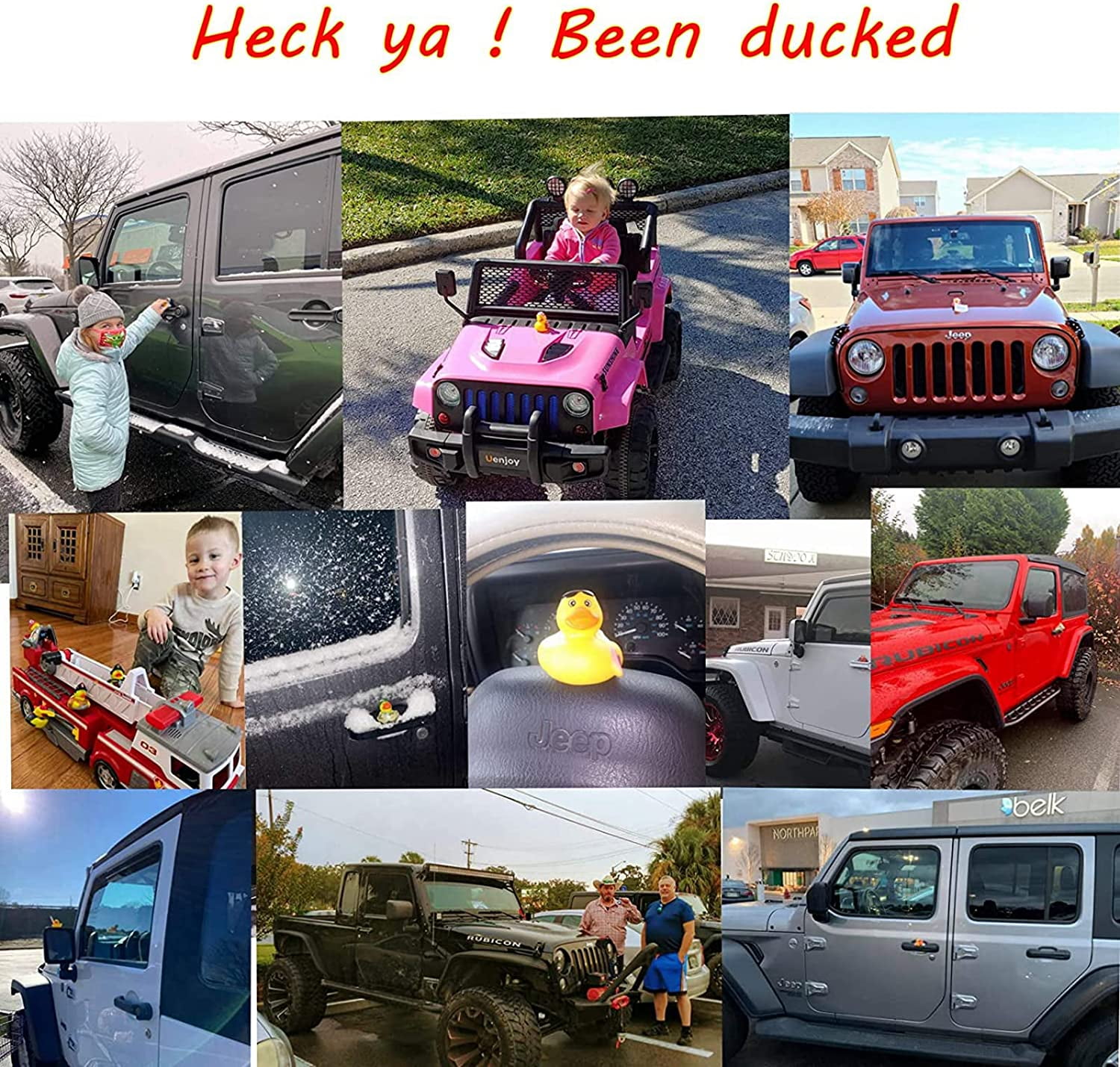 XY-WQ 100 Pack Rubber Duck for Jeeps Ducking - 2" Bulk Floater Duck for Kids - Baby Bath Toy Assortment - Party Favors, Birthdays, Bath Time, and More (50 Varieties)