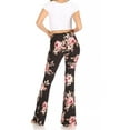thumbnail image 3 of Women's High Waisted Print Soft Stretch Palazzo Flare Pants Pants, 3 of 6