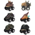 thumbnail image 3 of Trayknick Cartoon Dinosaur Racing Car Pull Back Vehicle Children Kids Boys Model Toy Gift E, 3 of 13