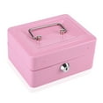 thumbnail image 1 of FAGINEY 1Pc Mini Portable Steel Petty Lockable Cash Money Coin Safe Security Box Household, 1 of 8