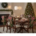 thumbnail image 3 of BrylaneHome Set of 4 Pre-Lit Swags with Christmas Bows & 15 Warm Lights, Cordless, No Outlet Required, 3 of 4